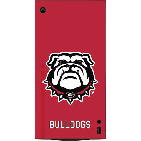 University of Georgia Bulldogs Logo XBox Series X Digital Edition Console Skin